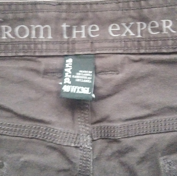 prAna Breathe Gray Camping Hiking Outdoor Stretch Pants (40x36) - Picture 3 of 5